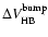 $\Delta V_{\rm HB}^{\rm bump}$
