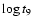 $\log t_9$
