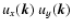 $u_x ({\vec k}) ~u_y({\vec k})$