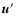 ${\vec u^\prime}$