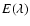 $E(\lambda)$