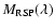 $M_{\rm RSP}(\lambda)$