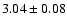 $3.04 \pm 0.08$