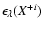 $\epsilon_{\lambda}(X^{+i})$