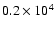 $0.2 \times 10^4$