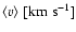 $\langle v\rangle\; [{\rm km\;s^{-1}}]$