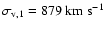 $\sigma_{\rm v,1}=879~\rm {km\;s^{-1}}$