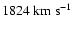 $1824~\rm {km~s^{-1}}$