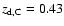 $z_{\rm {d,C}}=0.43$