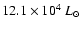 $12.1\times10^4~L_{\odot}$