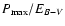 $ P_{\rm max}/E_{B-V}$