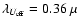 $ \lambda_{U_{\rm eff}} =
0.36 ~ \mu$