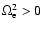 $\Omega_{\rm e}^{2}
> 0$