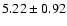 $5.22\pm 0.92$