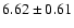 $6.62\pm 0.61$