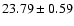 $23.79\pm 0.59$