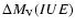 $\Delta M_{\rm V}(IUE)$