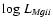 ${\rm log}~L_{ Mg {\sc ii} }$