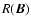 $R(\vec B)$