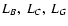 $L_B,\ L_C, \ L_G$