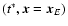 $(t^*, \vec
x=\vec x_E)$