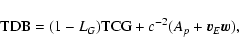 \begin{displaymath}{\rm TDB}=(1-L_G){\rm TCG}+c^{-2}(A_p+\vec v_E\vec w),
\end{displaymath}