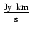 $\frac{\rm Jy~km}{\rm s}$