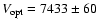 $V_{\rm opt}=7433\pm60$