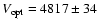 $V_{\rm opt}=4817\pm 34$