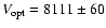$V_{\rm opt}=8111\pm60$