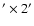 $^{\prime }\times 2^{\prime }$