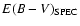$E(B-V)_{\rm SPEC}$