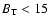 $B_{\rm T}<15$