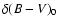 $\delta (B-V)_0$