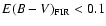 $E(B-V)_{\rm FIR} <0.1$