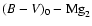 $(B-V)_0-{\rm Mg}_2$