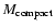 $M_{\rm compact}$