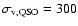 $\sigma_{\rm v,QSO}=300$