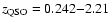 $z_{\rm QSO}=0.242{-}2.21$