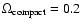 $\Omega_{\rm compact}=0.2$