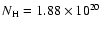 $N_{\rm H}=1.88\times 10^{20}$