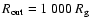 $R_{\rm out}=1~000~R_{\rm g}$