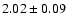 $2.02\pm0.09$