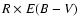 $R\times E(B-V)$