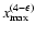 $x_{\max}^{(4-\epsilon)}$