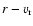 \( r - v_{\rm r} \)