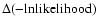 $\Delta (-{\rm ln likelihood})$