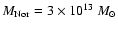$M_{\rm Nor}=3 \times 10^{13}~M_{\odot}$