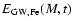 $E_{\rm GW,Fe}(M,t)$