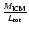 $\frac{M_{\rm ICM}}{L_{\rm tot}}$